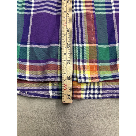 Polo Ralph Lauren Shirt Mens 2XL Purple Green Plaid Classic Fit Long Sleeve New - Picture 7 of 9